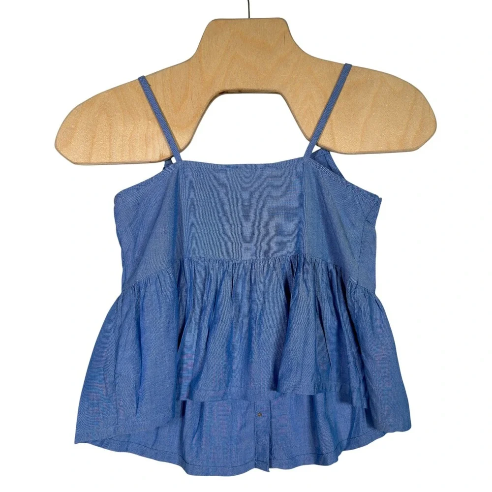 H&M Kids Blue 2 Piece‎ Matching Set Wide Leg Pants Peplum Top 9-10Y